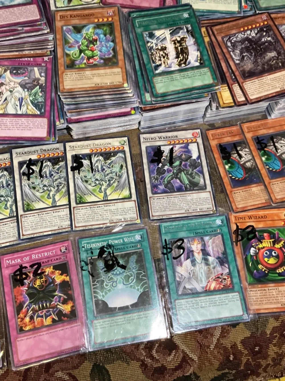 2500+ Konami Yugioh Cards 1st Edition & Unlimited Mostly regular but some Foils